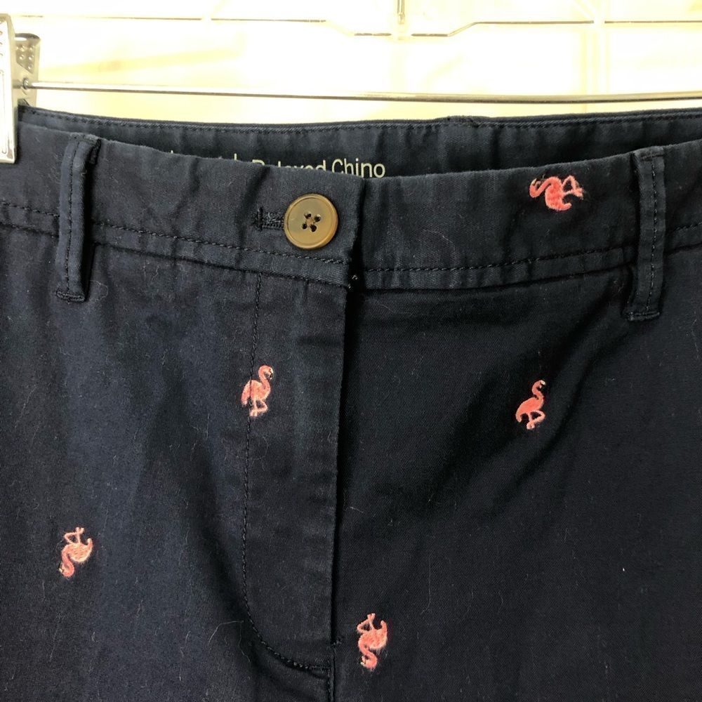Talbots relaxed chino navy blue flamingo capri pants, size 10p - Picture 6 of 13